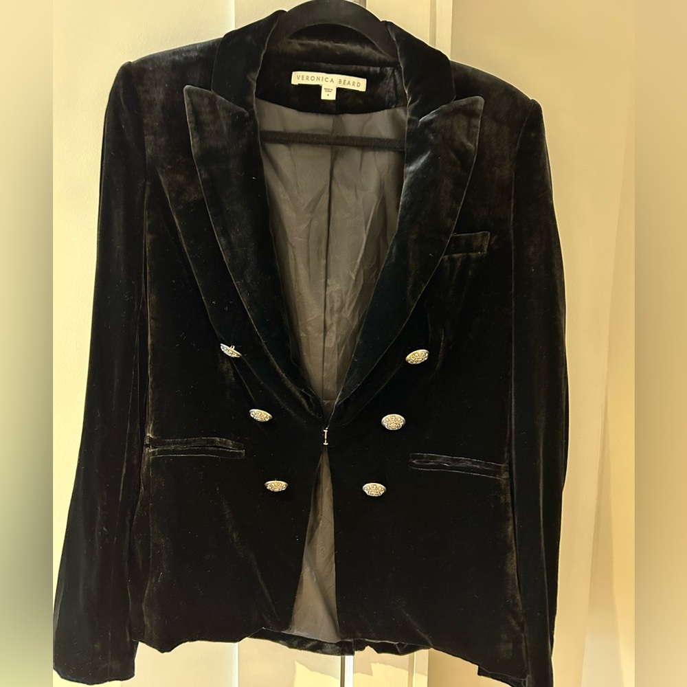 Veronica Beard black velvet blazer